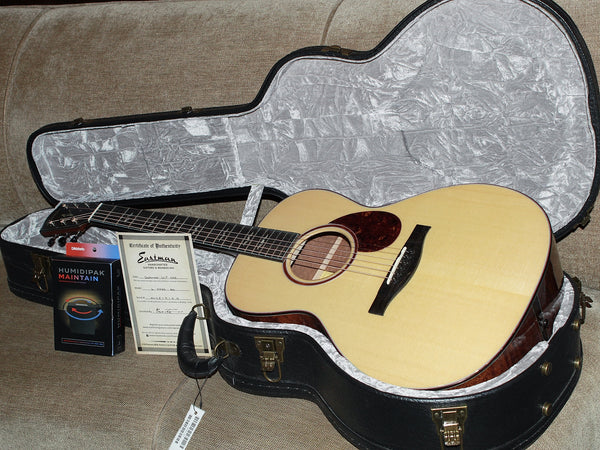 Eastman Luthier Series L-00SS-QS Solid Quilted Sapele / Euro Spruce Acoustic Guitar