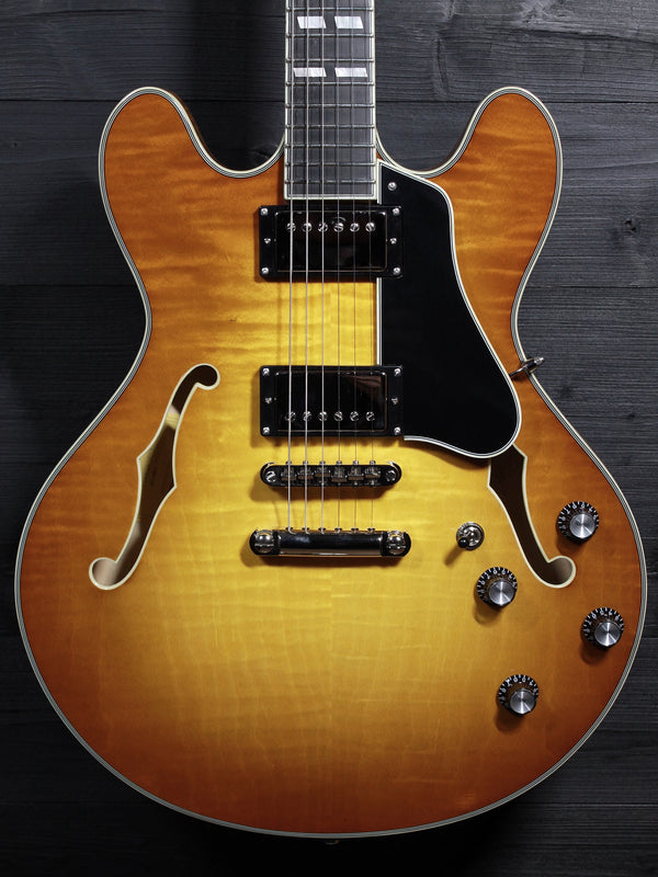 Eastman T486 Goldburst Semi-Hollowbody Electric Guitar