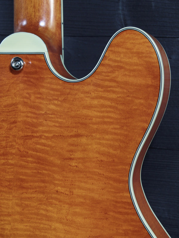 Eastman T59/TV-AMB Amber Thinline Semi-Hollowbody Electric Guitar