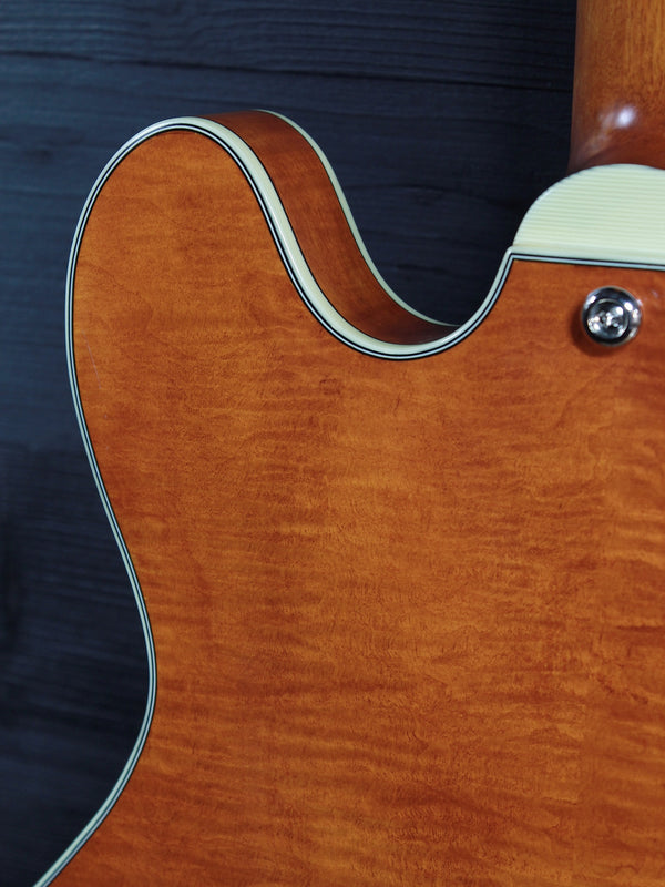 Eastman T59/TV-AMB Amber Thinline Semi-Hollowbody Electric Guitar