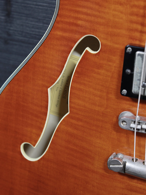 Eastman T59/TV-AMB Amber Thinline Semi-Hollowbody Electric Guitar