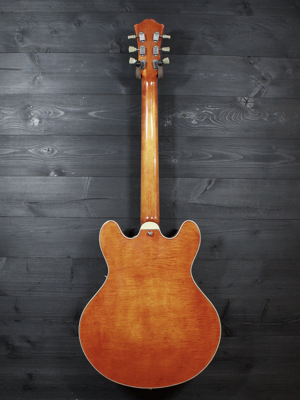 Eastman T59/TV-AMB Amber Thinline Semi-Hollowbody Electric Guitar