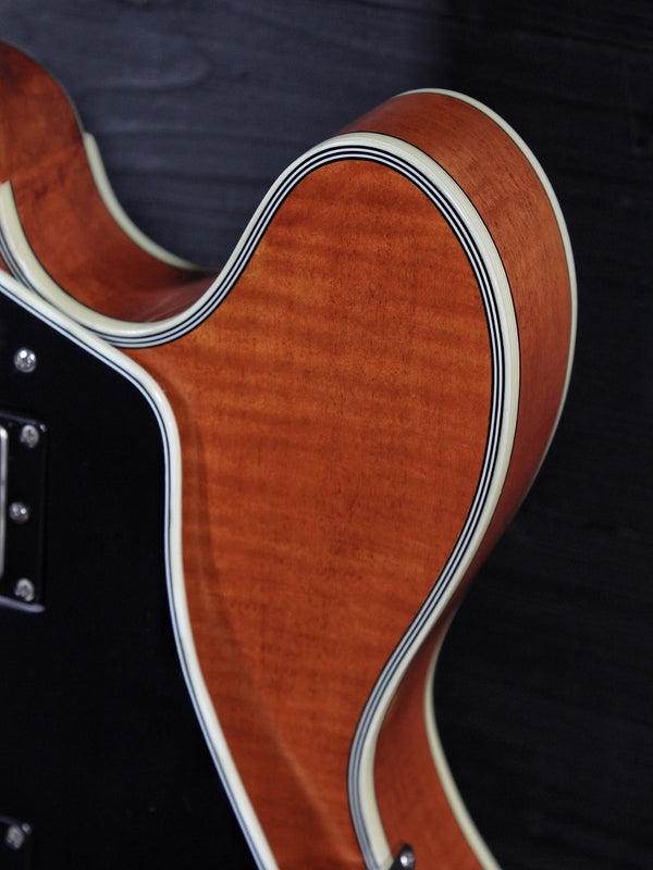 Eastman T59/TV-AMB Amber Thinline Semi-Hollowbody Electric Guitar