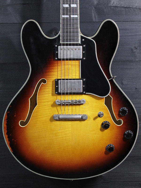 Eastman T59/v-SB Antique Varnish Sunburst Semi-Hollowbody Guitar