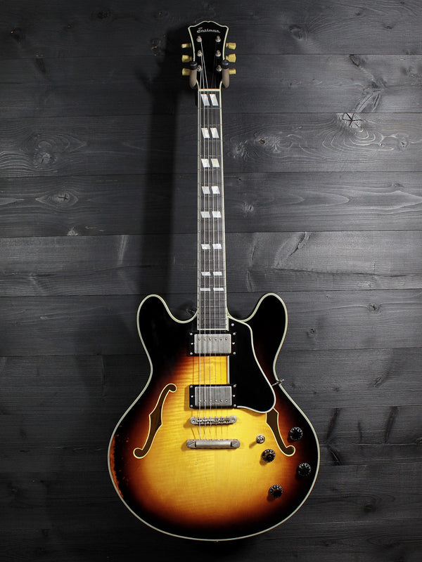 Eastman T59/v-SB Antique Varnish Sunburst Semi-Hollowbody Guitar