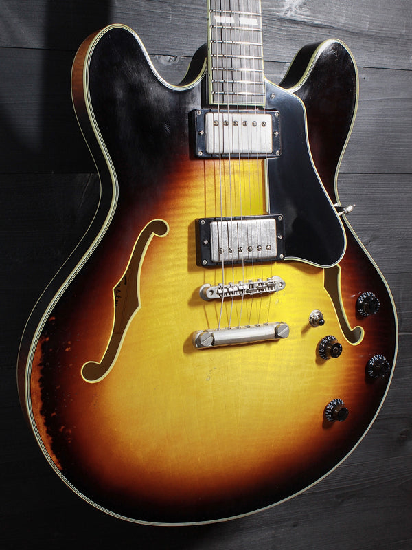 Eastman T59/v-SB Antique Varnish Sunburst Semi-Hollowbody Guitar