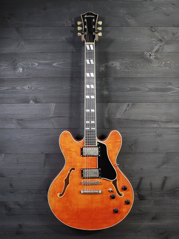 Eastman T59 /v-AMB Amber Antique Varnish Semi-Hollowbody Maple Electric Guitar