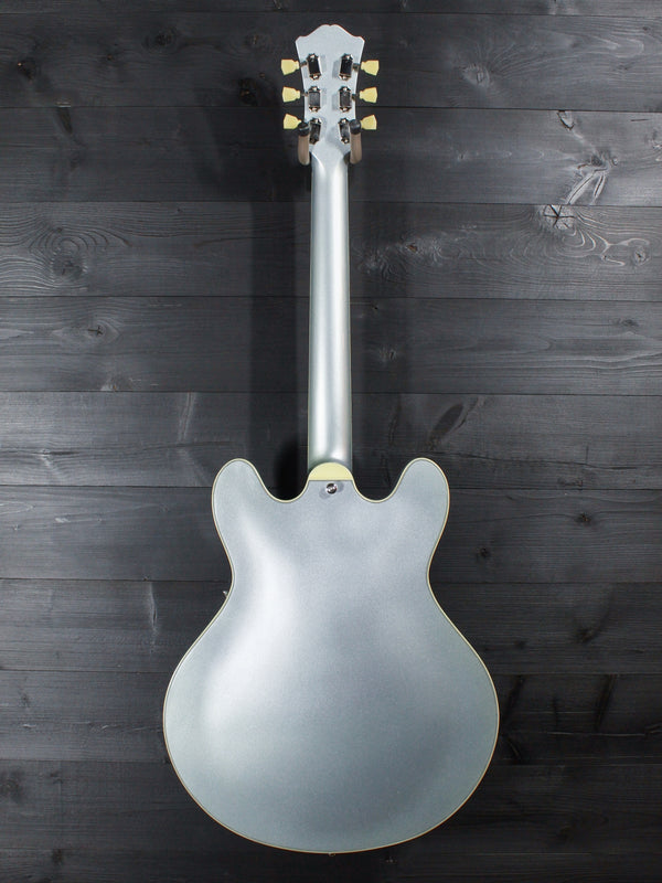Eastman T64 Trapeze Iced Blue Metallic Hollowbody Electric Guitar