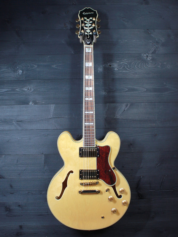 Pre-Owned Epiphone Sheraton II NA Semi-Hollowbody Electric-Guitar Natural