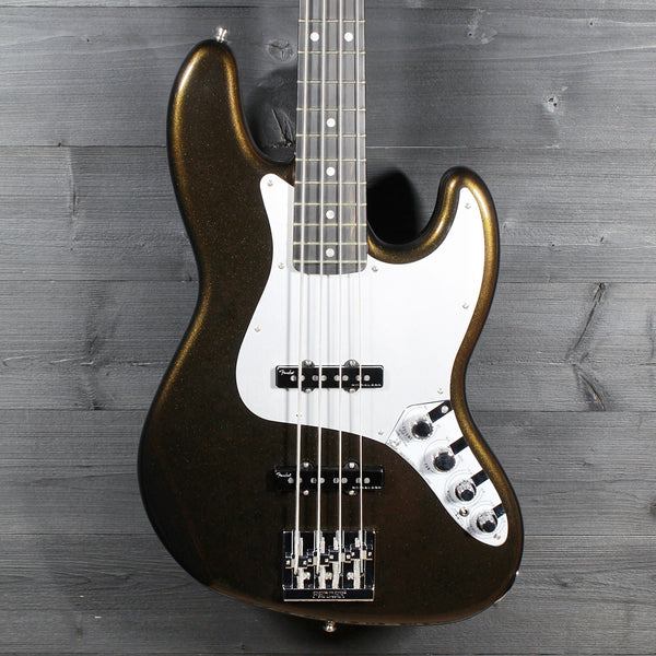 Pre-Owned Fender American Ultra II Jazz Bass – Texas Tea