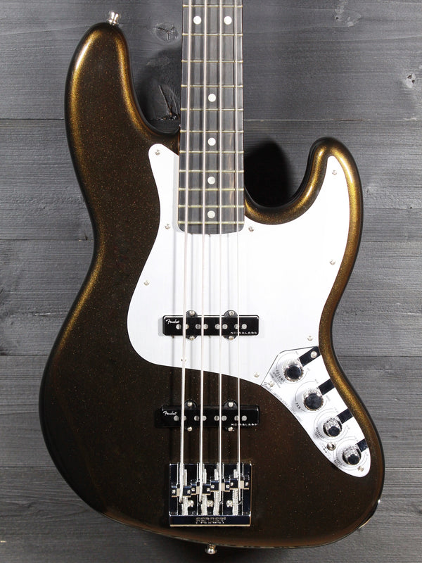 Pre-Owned Fender American Ultra II Jazz Bass – Texas Tea