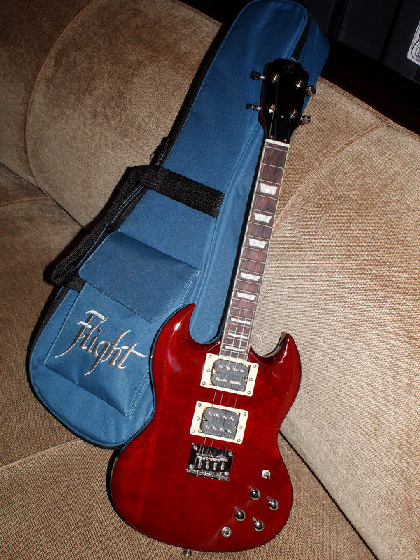 Flight / Jet Pioneer Solid Body Tenor Electric Ukulele - w/ Soft Case