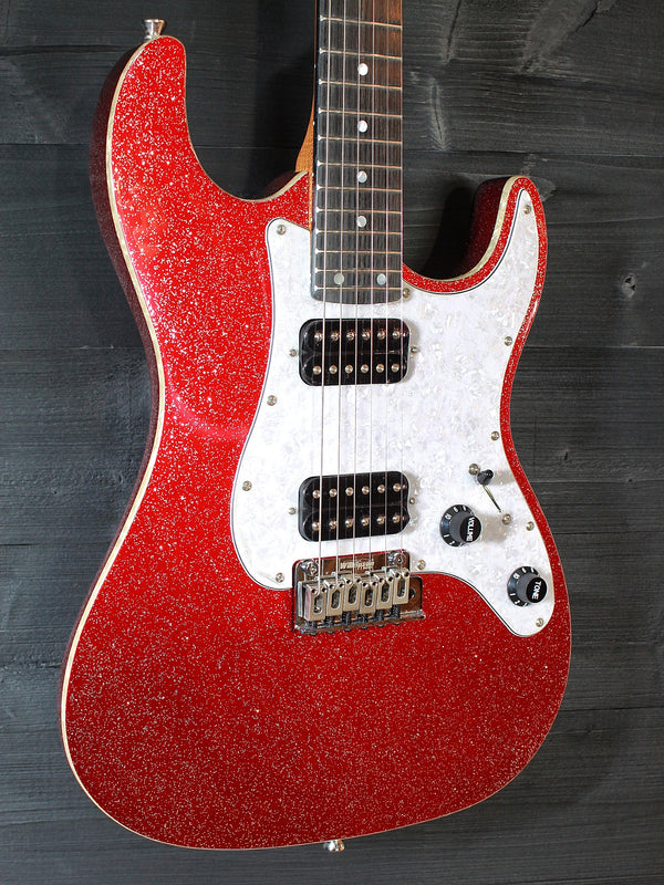 Jet Guitars JS-500 RDS Red Sparkle w/ Deluxe Soft Case Included