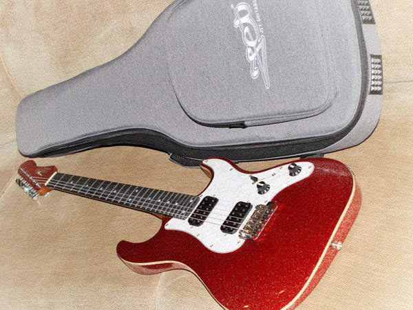 Jet Guitars JS-500 RDS Red Sparkle w/ Deluxe Soft Case Included