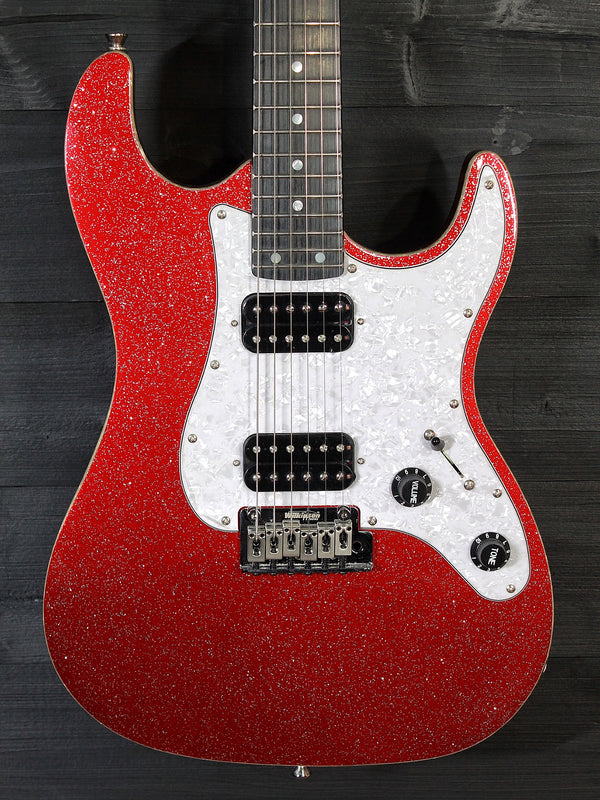 Jet Guitars JS-500 RDS Red Sparkle w/ Deluxe Soft Case Included