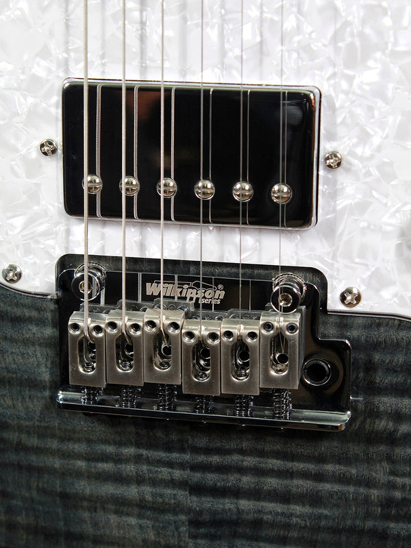 Jet Guitars JS-450 TBK Trans Black / Deluxe Soft Case Included