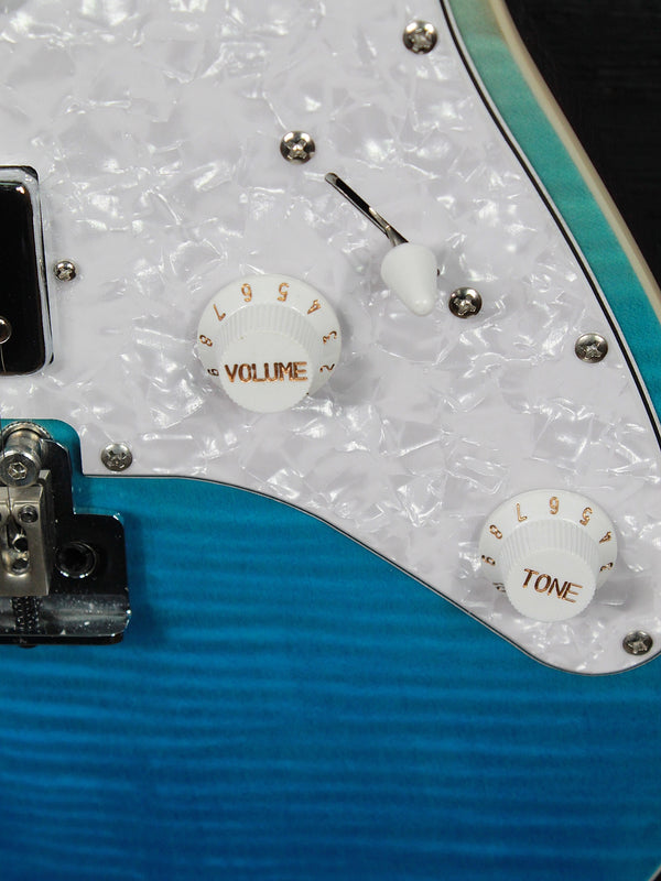 Jet JS-450 TBL Transparent Blue Electric Guitar Deluxe Soft Case Included