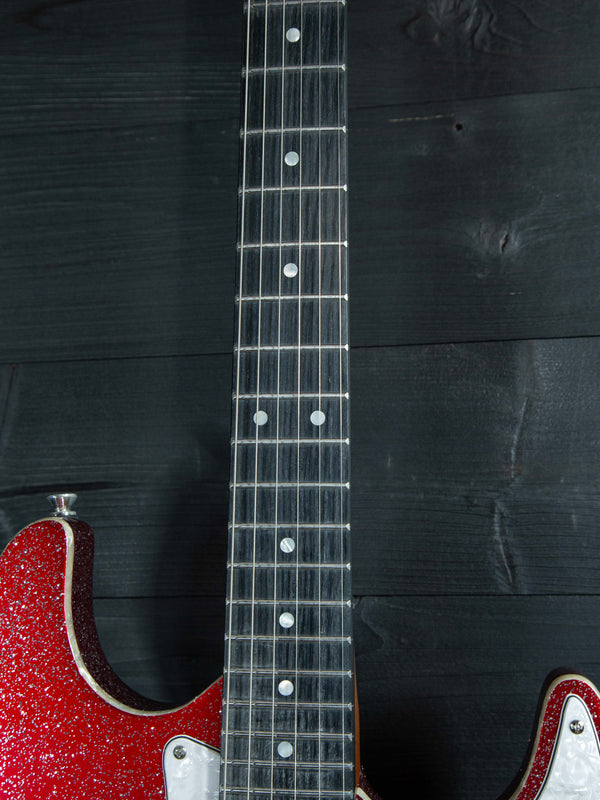 Jet Guitars JS-500 RDS Red Sparkle w/ Deluxe Travel Bag