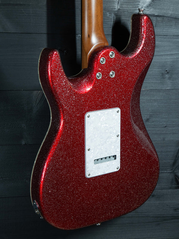 Jet Guitars JS-500 RDS Red Sparkle w/ Deluxe Travel Bag