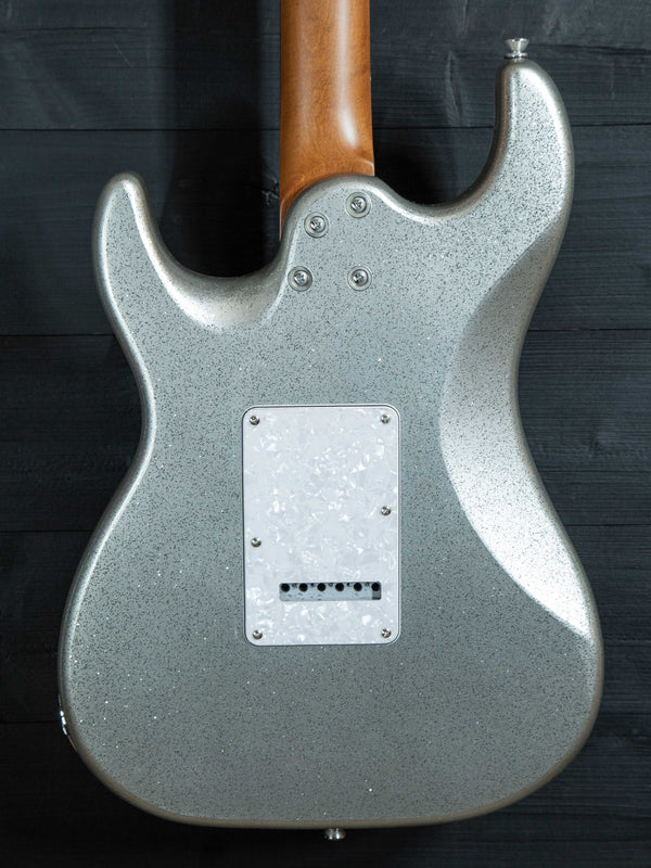 Jet Guitars JS-500 SLS Silver Sparkle w/ Deluxe Travel Bag