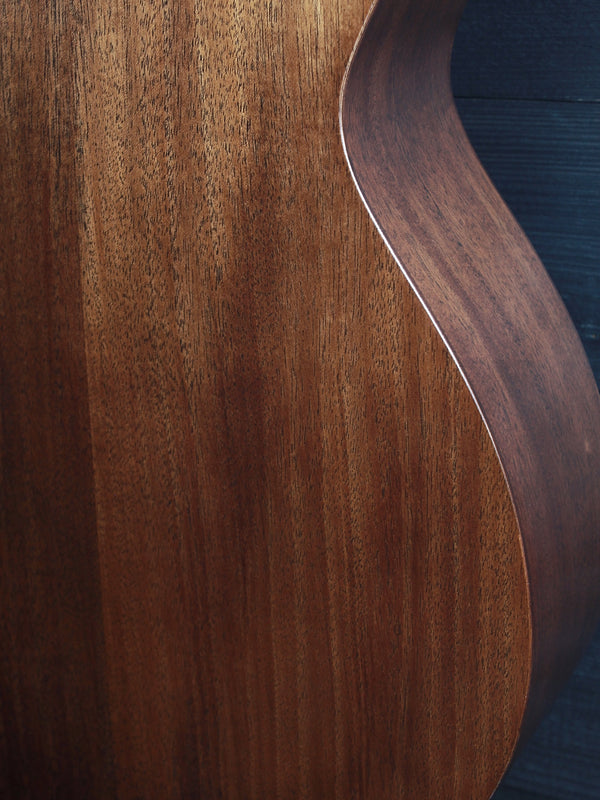 Martin 0-10E Retro inspired by Jason Isbell’s 1940 Martin 0-17 showing lower bout of back.