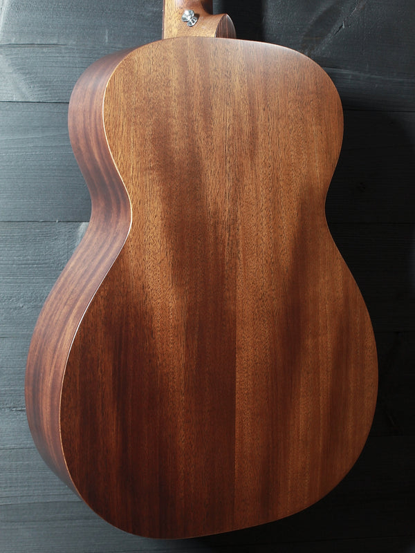 Glamour shot of the back on a Martin 0-10E Retro Jason Isbell Signature acoustic guitar