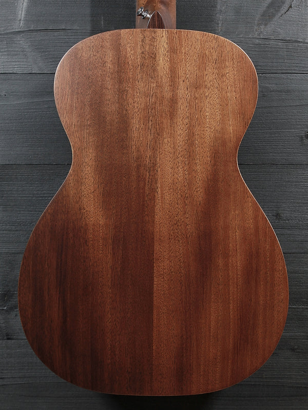 Back view of the Martin 0-10E Retro Jason Isbell Signature acoustic guitar
