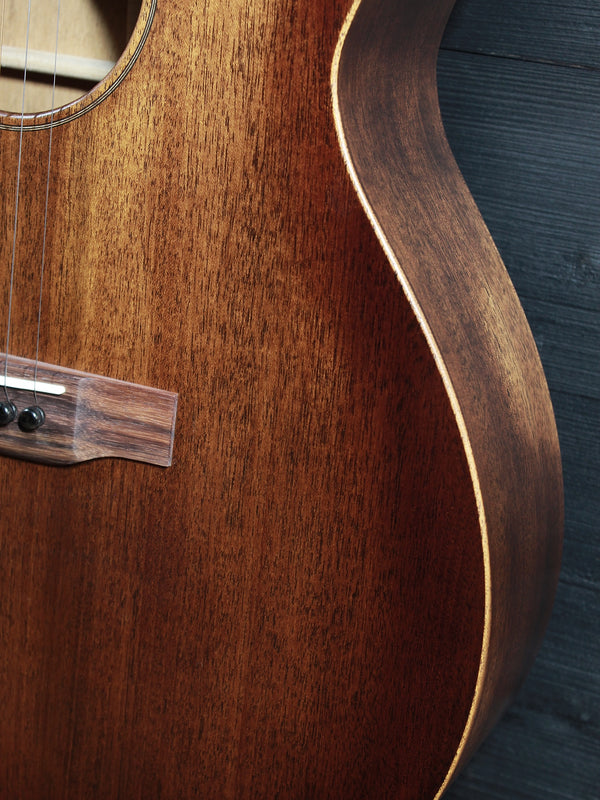 Three-quarter view of the Martin 000-15 StreetMaster showing its vintage-inspired appearance