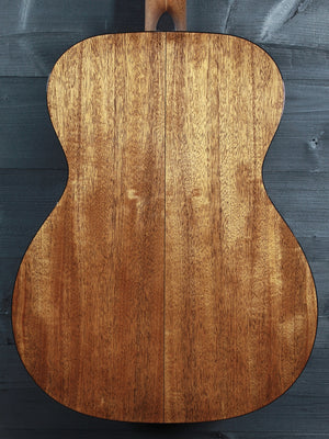 Martin 000-18 premium acoustic guitar at Tobias Music back close up.