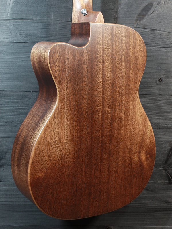 Martin 000C Jr E StreetMaster acoustic-electric guitar back view glamour shop