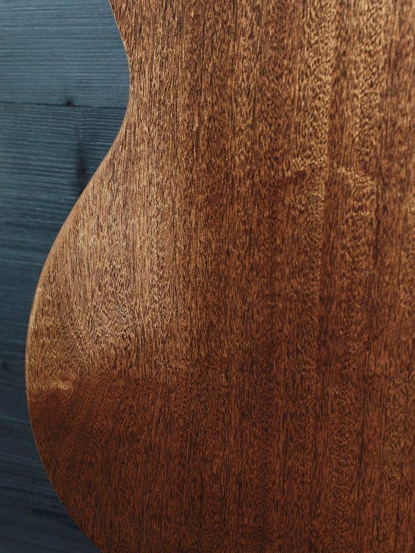 Martin StreetMaster featuring solid Sapele back lower bout.