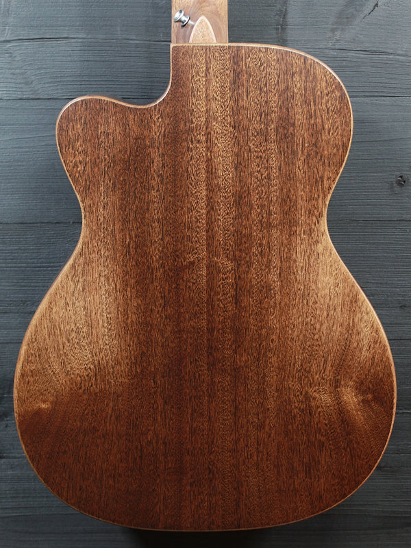  Martin 000C Jr E StreetMaster acoustic-electric guitar back view closeup