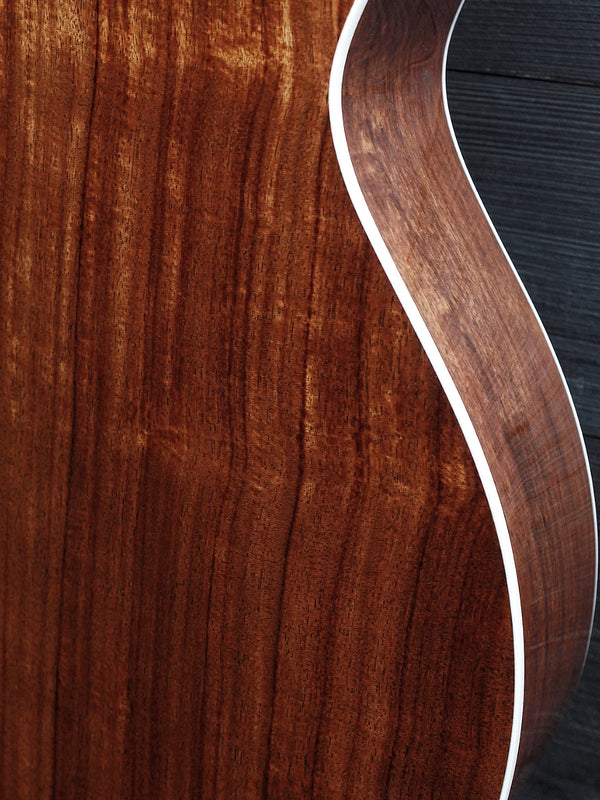 Martin 000E Retro Plus Granadillo guitar back with side view