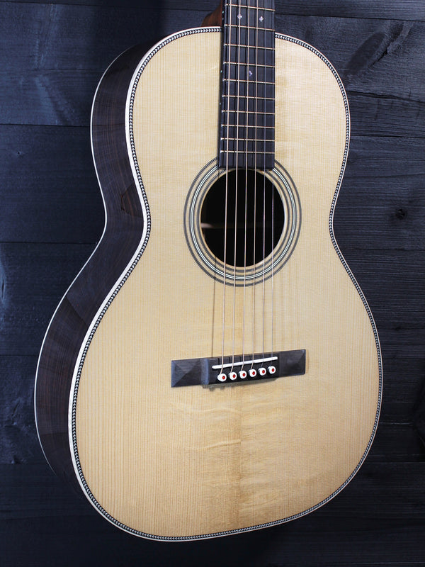 Martin 0012-28 Modern Deluxe 00 12-fret acoustic guitar red spruce top glamour shot