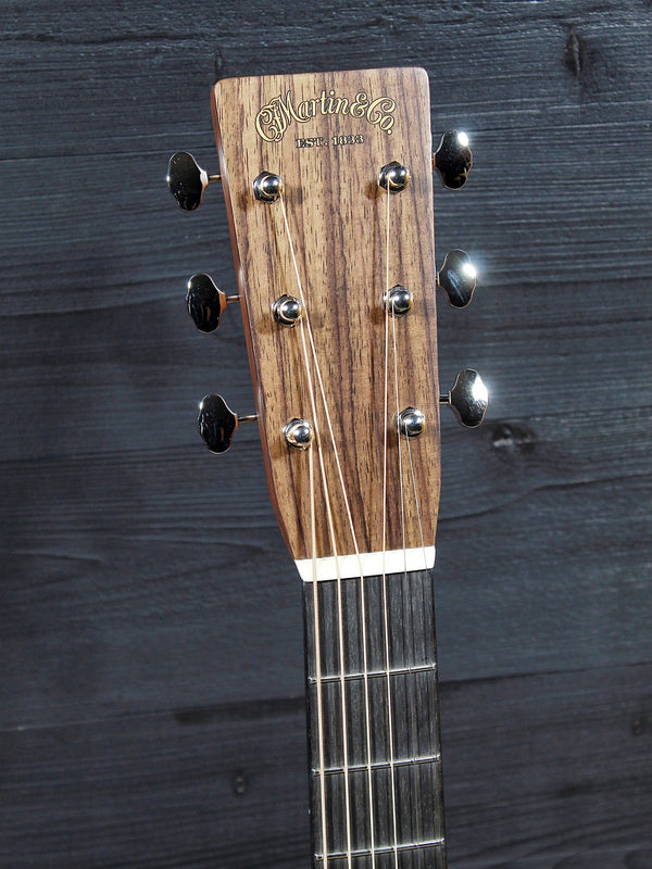 Martin Custom Shop headstock with premium rosewood veneer