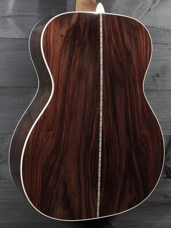 Premium Wild Grain Rosewood acoustic guitar by Martin Angle view