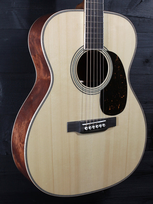 Martin Custom OM acoustic guitar with High Altitude Swiss Spruce top glamour shot