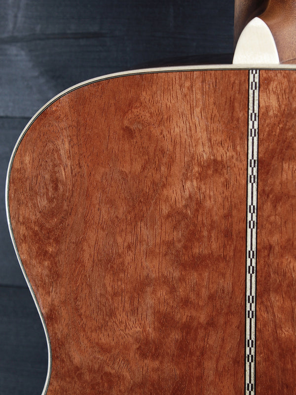 Martin Custom OM with Premium Quilted Bubinga back and sides Upper bout 