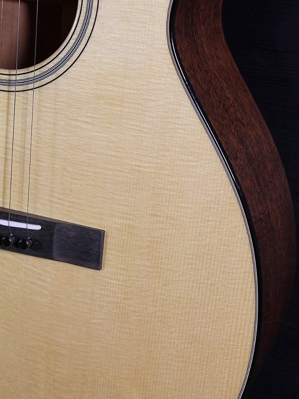 Lower bout of top on Martin Custom Shop 00-12 Fret acoustic guitar designed by Chris Martin IV and Craig Thatcher.