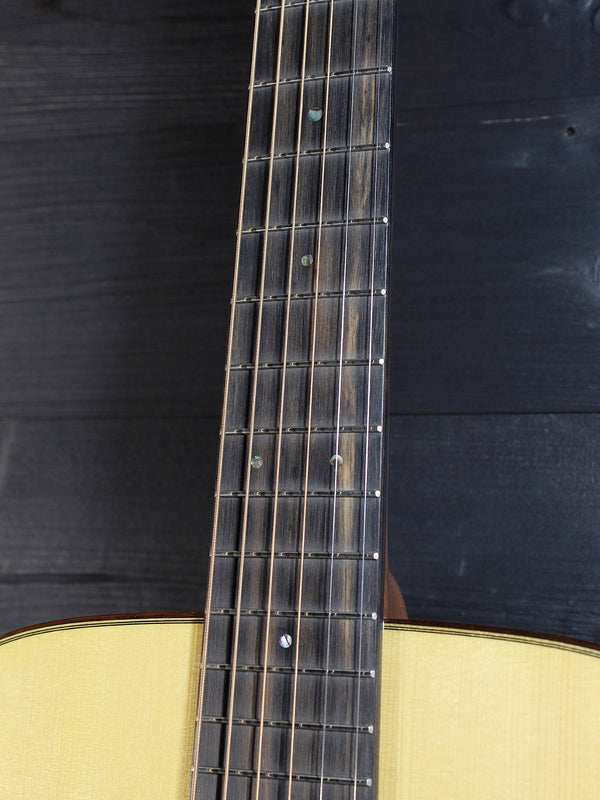GE Modified Low Oval neck profile on Martin Custom Shop acoustic guitar and Ebony Fretboard 