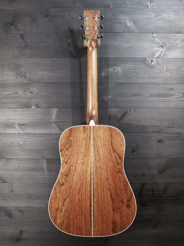 Martin Custom Shop Dreadnought with Adirondack Spruce top and Guatemalan Rosewood full back view