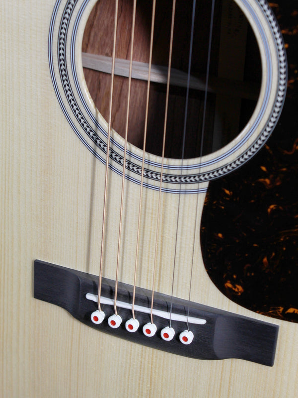 Martin Custom Shop Dreadnought with Adirondack Spruce top and Guatemalan Rosewood bridge, saddle, bridge pins
