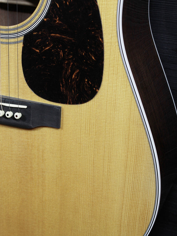  Martin D-13E Road Series acoustic-electric guitar with solid spruce top wood texture 
