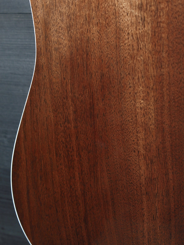 Martin D-13E solid walnut back acoustic guitar Lower bout with white binding