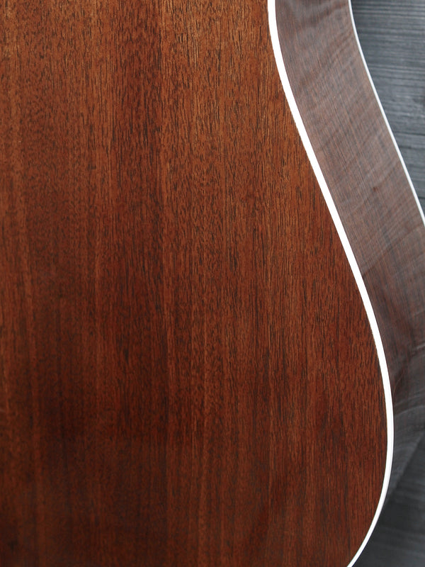 Martin D-13E solid walnut back acoustic guitar lower bout