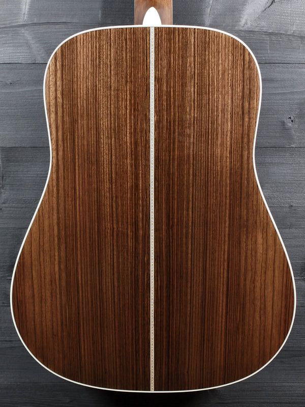 Rosewood back on a  Martin D-41 acoustic guitar featuring the 1933 Ambertone top finish