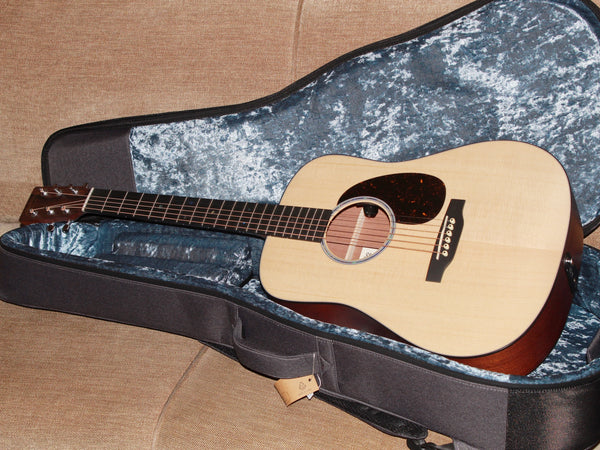 Martin D Jr-E acoustic electric guitar with deluxe softshell case