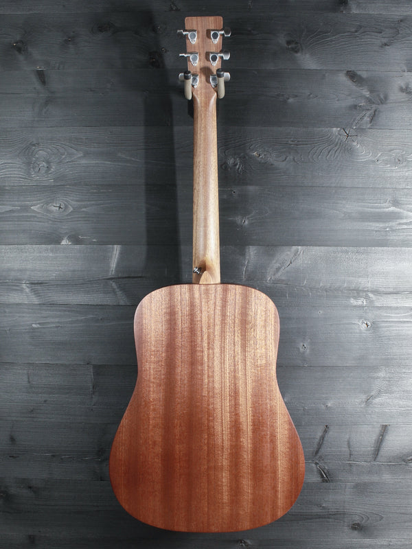 Martin D Jr-E acoustic electric guitar full back view