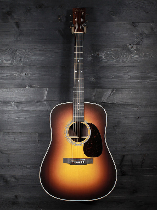 Martin D-28 Satin 1935 Sunburst acoustic guitar front full view