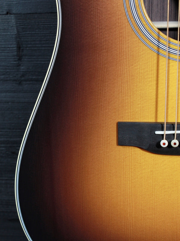 Martin D-28 1935 Sunburst solid Sitka spruce top lower bout